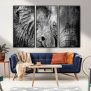 Wild Old Elephant Wall Art Canvas Print by MyGreatCanvas | Canvas Wall Art Prints | Photo Prints & Wall Decor