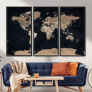Grunge Wall Art World Map Canvas Print by MyGreatCanvas | Canvas Wall Art Prints | Photo Prints & Wall Decor