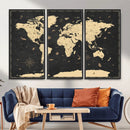 World Map Canvas Print – Detailed Map of the World Wall Art by MyGreatCanvas | Canvas Wall Art Prints | Photo Prints & Wall Decor