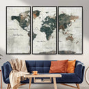 World Map Canvas Print – Framed Travel Map Wall Art for by MyGreatCanvas | Canvas Wall Art Prints | Photo Prints & Wall Decor
