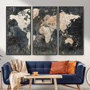 World Map Canvas Print – Detailed Map of the World Wall Art by MyGreatCanvas | Canvas Wall Art Prints | Photo Prints & Wall Decor
