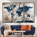 Rustic World Map Canvas Print – Framed Wall Art for Couples, by MyGreatCanvas | Canvas Wall Art Prints | Photo Prints & Wall Decor