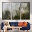 Misty Mountain Canvas Print, Foggy Pine Trees Nature Wall by MyGreatCanvas | Canvas Wall Art Prints | Photo Prints & Wall Decor
