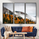 Autumn Forest Wall Art Canvas Print, Foggy Mountain by MyGreatCanvas | Canvas Wall Art Prints | Photo Prints & Wall Decor