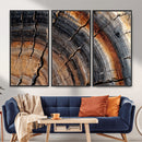 Abstract Tree Ring Wall Art Print – Natural Rustic Wood by MyGreatCanvas | Canvas Wall Art Prints | Photo Prints & Wall Decor