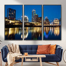Austin Skyline Wall Art Canvas Print, Austin Downtown Night by MyGreatCanvas | Canvas Wall Art Prints | Photo Prints & Wall Decor