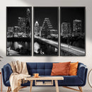 Austin Skyline Wall Art Canvas Print, Austin Downtown Night by MyGreatCanvas | Canvas Wall Art Prints | Photo Prints & Wall Decor