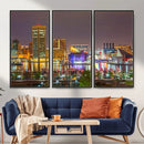 Baltimore Skyline Wall Art Canvas Print, Baltimore Downtown by MyGreatCanvas | Canvas Wall Art Prints | Photo Prints & Wall Decor