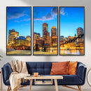 Boston Wall Art Canvas Print, Boston City Downtown Night by MyGreatCanvas | Canvas Wall Art Prints | Photo Prints & Wall Decor