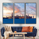 Chicago Wall Art Canvas Print - Chicago City Downtown Night by MyGreatCanvas | Canvas Wall Art Prints | Photo Prints & Wall Decor