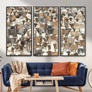 Abstract Longhorn Wall Art Canvas Print - Cow Animal Drawing by MyGreatCanvas | Canvas Wall Art Prints | Photo Prints & Wall Decor