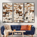 Large Longhorn Wall Art Canvas Print - Abstract Cow Animal by MyGreatCanvas | Canvas Wall Art Prints | Photo Prints & Wall Decor