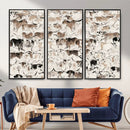 Abstract Texas Cow Canvas Print for Cabin and Western Home by MyGreatCanvas | Canvas Wall Art Prints | Photo Prints & Wall Decor