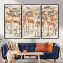Gazelle Wall Art Canvas Print - Abstract Antelope Wall Art by MyGreatCanvas | Canvas Wall Art Prints | Photo Prints & Wall Decor