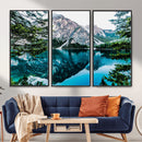 Alpine Mountain Lake Wall Art Canvas Print – Turquoise by MyGreatCanvas | Canvas Wall Art Prints | Photo Prints & Wall Decor