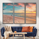 Beach Walk Wall Art Canvas Print – Soft Coastal Photography by MyGreatCanvas | Canvas Wall Art Prints | Photo Prints & Wall Decor
