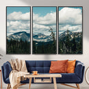 Mountain Forest Wall Art Canvas Print, Alpine Pine Tree by MyGreatCanvas | Canvas Wall Art Prints | Photo Prints & Wall Decor