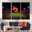 Auburn Stadium Wall Art Canvas Print, College Football Night by MyGreatCanvas | Canvas Wall Art Prints | Photo Prints & Wall Decor