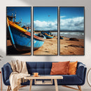 Fishing Boats Wall Art Canvas Print, Coastal Boat Beach by MyGreatCanvas | Canvas Wall Art Prints | Photo Prints & Wall Decor