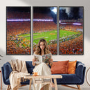 Clemson Football Stadium Wall Art Canvas Print, College