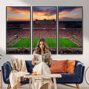 Oklahoma Sooners Stadium Wall Art Canvas Print, College