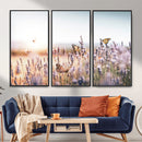 Lavender Field Wall Art Canvas Print, Butterfly Floral by MyGreatCanvas | Canvas Wall Art Prints | Photo Prints & Wall Decor