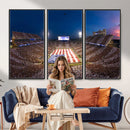 Oklahoma Sooners Memorial Stadium Wall Art Canvas Print,