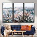 Frosted Fern Wall Art Canvas Print, Soft Winter Botanical by MyGreatCanvas | Canvas Wall Art Prints | Photo Prints & Wall Decor