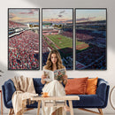 Donald W. Reynolds Razorback Stadium Wall Art Canvas Print –