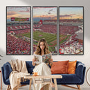Donald W. Reynolds Razorback Stadium Wall Art Canvas Print –