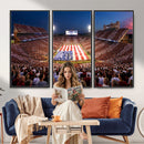 Oklahoma Memorial Stadium Wall Art Canvas Print – Oklahoma