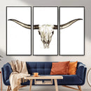 Longhorn Skull Wall Art Canvas Print – Rustic Western by MyGreatCanvas | Canvas Wall Art Prints | Photo Prints & Wall Decor