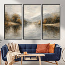 Abstract Landscape Wall Art Canvas Print, Modern Lake by MyGreatCanvas | Canvas Wall Art Prints | Photo Prints & Wall Decor