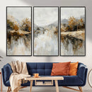 Abstract Landscape Wall Art Canvas Print, Modern Lake by MyGreatCanvas | Canvas Wall Art Prints | Photo Prints & Wall Decor