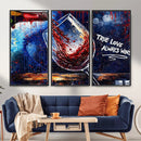 Red Wine Splash Abstract Wall Art Canvas Print, Modern Wine by MyGreatCanvas | Canvas Wall Art Prints | Photo Prints & Wall Decor