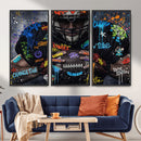 Graffiti American Football Player Street Art Wall Art Canvas by MyGreatCanvas | Canvas Wall Art Prints | Photo Prints & Wall Decor