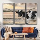 Texas Longhorn Bull Rustic Wall Art Canvas Print by MyGreatCanvas | Canvas Wall Art Prints | Photo Prints & Wall Decor