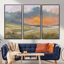 Mountain Sunset Wall Art Canvas Print Vintage Landscape by MyGreatCanvas | Canvas Wall Art Prints | Photo Prints & Wall Decor