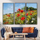 Wildflower Meadow Wall Art Canvas Print – Colorful Poppy and by MyGreatCanvas | Canvas Wall Art Prints | Photo Prints & Wall Decor