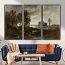 Adolf Dressler Landscape of the Oder River Wall Art Canvas by MyGreatCanvas | Canvas Wall Art Prints | Photo Prints & Wall Decor