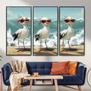 Funny Seagull Wall Art Canvas Print Beach Birds With by MyGreatCanvas | Canvas Wall Art Prints | Photo Prints & Wall Decor