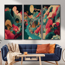 Colorful Japanese Landscape Print: Maximalist Panoramic Wall by MyGreatCanvas | Canvas Wall Art Prints | Photo Prints & Wall Decor
