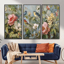 Vintage Birds and Flowers Wall Art Canvas Print, Botanical by MyGreatCanvas | Canvas Wall Art Prints | Photo Prints & Wall Decor