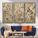 Vintage Birds and Flowers Wall Art Canvas Print, Botanical by MyGreatCanvas | Canvas Wall Art Prints | Photo Prints & Wall Decor