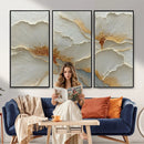 White Gold Floral Canvas Wall Art — Textured Flower Print | by MyGreatCanvas | Canvas Wall Art Prints | Photo Prints & Wall Decor
