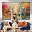 Colorful Abstract Canvas Wall Art — Large Textured Oil by MyGreatCanvas | Canvas Wall Art Prints | Photo Prints & Wall Decor