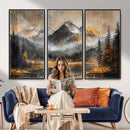 Mountain Lake Canvas Wall Art — Rustic Forest Landscape by MyGreatCanvas | Canvas Wall Art Prints | Photo Prints & Wall Decor
