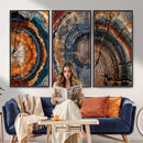 Tree Ring Triptych Canvas Wall Art — Set of 3 Wood Grain by MyGreatCanvas | Canvas Wall Art Prints | Photo Prints & Wall Decor
