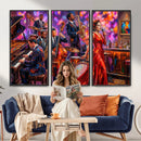 Jazz Band Canvas Wall Art — Jazz Club Singer Saxophone Print by MyGreatCanvas | Canvas Wall Art Prints | Photo Prints & Wall Decor