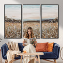 Neutral Wildflower Field Canvas Wall Art — Beige Earth Tone by MyGreatCanvas | Canvas Wall Art Prints | Photo Prints & Wall Decor